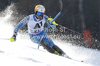 Markus Larsson of Sweden skiing in first run of men slalom race of Audi FIS Alpine skiing World cup finals in Schladming, Austria. Men slalom race of Audi FIS Alpine skiing World cup finals was held in Schladming, Austria, on Sunday, 18th of March 2012.
