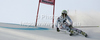 Anna Fenninger of Austria skiing in first run of women giant slalom race of Audi FIS Alpine skiing World cup finals in Schladming, Austria. Women giant slalom race of Audi FIS Alpine skiing World cup finals was held in Schladming, Austria, on Sunday, 18th of March 2012.
