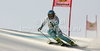 Tanja Poutiainen of Finland skiing in first run of women giant slalom race of Audi FIS Alpine skiing World cup finals in Schladming, Austria. Women giant slalom race of Audi FIS Alpine skiing World cup finals was held in Schladming, Austria, on Sunday, 18th of March 2012.
