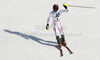 Third placed Mario Matt of Austria reacts in finish of second run of men slalom race of Audi FIS Alpine skiing World cup finals in Schladming, Austria. Men slalom race of Audi FIS Alpine skiing World cup finals was held in Schladming, Austria, on Sunday, 18th of March 2012.
