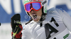 Third placed Federica Brignone of Italy reacts in finish of second run of women giant slalom race of Audi FIS Alpine skiing World cup finals in Schladming, Austria. Women giant slalom race of Audi FIS Alpine skiing World cup finals was held in Schladming, Austria, on Sunday, 18th of March 2012.

