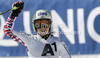 Second placed Anna Fenninger of Austria reacts in finish of second run of women giant slalom race of Audi FIS Alpine skiing World cup finals in Schladming, Austria. Women giant slalom race of Audi FIS Alpine skiing World cup finals was held in Schladming, Austria, on Sunday, 18th of March 2012.
