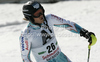 Santeri Paloniemi of Finland reacts in finish of second run of men slalom race of Audi FIS Alpine skiing World cup finals in Schladming, Austria. Men slalom race of Audi FIS Alpine skiing World cup finals was held in Schladming, Austria, on Sunday, 18th of March 2012.
