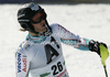 Santeri Paloniemi of Finland reacts in finish of second run of men slalom race of Audi FIS Alpine skiing World cup finals in Schladming, Austria. Men slalom race of Audi FIS Alpine skiing World cup finals was held in Schladming, Austria, on Sunday, 18th of March 2012.

