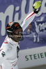 Third placed Mario Matt of Austria reacts in finish of second run of men slalom race of Audi FIS Alpine skiing World cup finals in Schladming, Austria. Men slalom race of Audi FIS Alpine skiing World cup finals was held in Schladming, Austria, on Sunday, 18th of March 2012.
