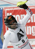 Third placed Mario Matt of Austria reacts in finish of second run of men slalom race of Audi FIS Alpine skiing World cup finals in Schladming, Austria. Men slalom race of Audi FIS Alpine skiing World cup finals was held in Schladming, Austria, on Sunday, 18th of March 2012.
