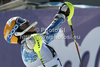 Winner Andre Myhrer of Sweden reacts in finish of second run of men slalom race of Audi FIS Alpine skiing World cup finals in Schladming, Austria. Men slalom race of Audi FIS Alpine skiing World cup finals was held in Schladming, Austria, on Sunday, 18th of March 2012.
