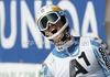 Winner Andre Myhrer of Sweden reacts in finish of second run of men slalom race of Audi FIS Alpine skiing World cup finals in Schladming, Austria. Men slalom race of Audi FIS Alpine skiing World cup finals was held in Schladming, Austria, on Sunday, 18th of March 2012.
