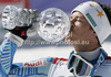 Overall slalom World cup winner Andre Myhrer of Sweden celebrates his trophy after last men slalom race of Audi FIS Alpine skiing World cup finals in Schladming, Austria. Men slalom race of Audi FIS Alpine skiing World cup finals was held in Schladming, Austria, on Sunday, 18th of March 2012.
