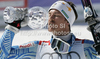 Overall slalom World cup winner Andre Myhrer of Sweden celebrates his trophy after last men slalom race of Audi FIS Alpine skiing World cup finals in Schladming, Austria. Men slalom race of Audi FIS Alpine skiing World cup finals was held in Schladming, Austria, on Sunday, 18th of March 2012.
