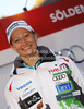 Tanja Poutiainen of Finland during Audi Media Talk event, which was held on Thursday, 25th of October 2012 in Soelden, Austria. Audi Media Talk is traditional media event before start of Audi FIS Alpine skiing World cup, which will start with women giant slalom race on Saturday, 27th of October, followed by men giant slalom race which will also be held on Rettenbach glacier above Soelden, Austria, on Sunday, 28th of October 2012.
