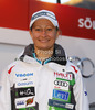 Tanja Poutiainen of Finland during Audi Media Talk event, which was held on Thursday, 25th of October 2012 in Soelden, Austria. Audi Media Talk is traditional media event before start of Audi FIS Alpine skiing World cup, which will start with women giant slalom race on Saturday, 27th of October, followed by men giant slalom race which will also be held on Rettenbach glacier above Soelden, Austria, on Sunday, 28th of October 2012.
