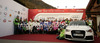 Athletes of teams sponsored by Audi during Audi Media Talk event, which was held on Thursday, 25th of October 2012 in Soelden, Austria. Audi Media Talk is traditional media event before start of Audi FIS Alpine skiing World cup, which will start with women giant slalom race on Saturday, 27th of October, followed by men giant slalom race which will also be held on Rettenbach glacier above Soelden, Austria, on Sunday, 28th of October 2012.
