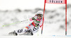 Viktoria Rebensburg of Germany skiing in first run of women giant slalom race of Audi FIS Alpine skiing World cup 2012-2013 in Soelden, Austria. First women giant slalom race of Audi FIS Alpine skiing World cup was held on Rettenbach glacier above Soelden, Austria, on Saturday, 27th of October 2012.
