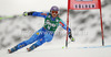 Tina Maze of Slovenia skiing in first run of women giant slalom race of Audi FIS Alpine skiing World cup 2012-2013 in Soelden, Austria. First women giant slalom race of Audi FIS Alpine skiing World cup was held on Rettenbach glacier above Soelden, Austria, on Saturday, 27th of October 2012.
