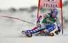 Tessa Worley of France skiing in first run of women giant slalom race of Audi FIS Alpine skiing World cup 2012-2013 in Soelden, Austria. First women giant slalom race of Audi FIS Alpine skiing World cup was held on Rettenbach glacier above Soelden, Austria, on Saturday, 27th of October 2012.
