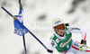 Anna Fenninger of Austria skiing in first run of women giant slalom race of Audi FIS Alpine skiing World cup 2012-2013 in Soelden, Austria. First women giant slalom race of Audi FIS Alpine skiing World cup was held on Rettenbach glacier above Soelden, Austria, on Saturday, 27th of October 2012.
