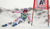 Maria Hoefl-Riesch of Germany skiing in first run of women giant slalom race of Audi FIS Alpine skiing World cup 2012-2013 in Soelden, Austria. First women giant slalom race of Audi FIS Alpine skiing World cup was held on Rettenbach glacier above Soelden, Austria, on Saturday, 27th of October 2012.

