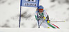 Denise Karbon of Italy skiing in first run of women giant slalom race of Audi FIS Alpine skiing World cup 2012-2013 in Soelden, Austria. First women giant slalom race of Audi FIS Alpine skiing World cup was held on Rettenbach glacier above Soelden, Austria, on Saturday, 27th of October 2012.
