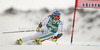 Denise Karbon of Italy skiing in first run of women giant slalom race of Audi FIS Alpine skiing World cup 2012-2013 in Soelden, Austria. First women giant slalom race of Audi FIS Alpine skiing World cup was held on Rettenbach glacier above Soelden, Austria, on Saturday, 27th of October 2012.
