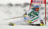 Denise Karbon of Italy skiing in first run of women giant slalom race of Audi FIS Alpine skiing World cup 2012-2013 in Soelden, Austria. First women giant slalom race of Audi FIS Alpine skiing World cup was held on Rettenbach glacier above Soelden, Austria, on Saturday, 27th of October 2012.
