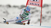 Irene Curtoni of Italy skiing in first run of women giant slalom race of Audi FIS Alpine skiing World cup 2012-2013 in Soelden, Austria. First women giant slalom race of Audi FIS Alpine skiing World cup was held on Rettenbach glacier above Soelden, Austria, on Saturday, 27th of October 2012.
