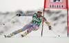 Julia Mancuso of USA skiing in first run of women giant slalom race of Audi FIS Alpine skiing World cup 2012-2013 in Soelden, Austria. First women giant slalom race of Audi FIS Alpine skiing World cup was held on Rettenbach glacier above Soelden, Austria, on Saturday, 27th of October 2012.

