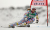 Julia Mancuso of USA skiing in first run of women giant slalom race of Audi FIS Alpine skiing World cup 2012-2013 in Soelden, Austria. First women giant slalom race of Audi FIS Alpine skiing World cup was held on Rettenbach glacier above Soelden, Austria, on Saturday, 27th of October 2012.
