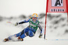 Jessica Lindell-Vikarby of Sweden skiing in first run of women giant slalom race of Audi FIS Alpine skiing World cup 2012-2013 in Soelden, Austria. First women giant slalom race of Audi FIS Alpine skiing World cup was held on Rettenbach glacier above Soelden, Austria, on Saturday, 27th of October 2012.
