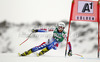 Taina Barioz of France skiing in first run of women giant slalom race of Audi FIS Alpine skiing World cup 2012-2013 in Soelden, Austria. First women giant slalom race of Audi FIS Alpine skiing World cup was held on Rettenbach glacier above Soelden, Austria, on Saturday, 27th of October 2012.

