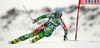 Tanja Poutiainen of Finland skiing in first run of women giant slalom race of Audi FIS Alpine skiing World cup 2012-2013 in Soelden, Austria. First women giant slalom race of Audi FIS Alpine skiing World cup was held on Rettenbach glacier above Soelden, Austria, on Saturday, 27th of October 2012.
