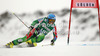 Tanja Poutiainen of Finland skiing in first run of women giant slalom race of Audi FIS Alpine skiing World cup 2012-2013 in Soelden, Austria. First women giant slalom race of Audi FIS Alpine skiing World cup was held on Rettenbach glacier above Soelden, Austria, on Saturday, 27th of October 2012.
