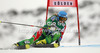 Tanja Poutiainen of Finland skiing in first run of women giant slalom race of Audi FIS Alpine skiing World cup 2012-2013 in Soelden, Austria. First women giant slalom race of Audi FIS Alpine skiing World cup was held on Rettenbach glacier above Soelden, Austria, on Saturday, 27th of October 2012.
