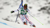 Kathrin Zettel of Austria skiing in first run of women giant slalom race of Audi FIS Alpine skiing World cup 2012-2013 in Soelden, Austria. First women giant slalom race of Audi FIS Alpine skiing World cup was held on Rettenbach glacier above Soelden, Austria, on Saturday, 27th of October 2012.

