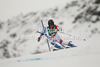 Lara Gut of Switzerland skiing in first run of women giant slalom race of Audi FIS Alpine skiing World cup 2012-2013 in Soelden, Austria. First women giant slalom race of Audi FIS Alpine skiing World cup was held on Rettenbach glacier above Soelden, Austria, on Saturday, 27th of October 2012.
