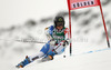 Lara Gut of Switzerland skiing in first run of women giant slalom race of Audi FIS Alpine skiing World cup 2012-2013 in Soelden, Austria. First women giant slalom race of Audi FIS Alpine skiing World cup was held on Rettenbach glacier above Soelden, Austria, on Saturday, 27th of October 2012.
