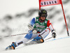 Lara Gut of Switzerland skiing in first run of women giant slalom race of Audi FIS Alpine skiing World cup 2012-2013 in Soelden, Austria. First women giant slalom race of Audi FIS Alpine skiing World cup was held on Rettenbach glacier above Soelden, Austria, on Saturday, 27th of October 2012.
