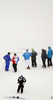 Coaches looking over the course which is disappearing in fog during first run of women giant slalom race of Audi FIS Alpine skiing World cup 2012-2013 in Soelden, Austria. First women giant slalom race of Audi FIS Alpine skiing World cup was held on Rettenbach glacier above Soelden, Austria, on Saturday, 27th of October 2012.
