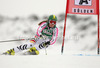 Lena Duerr of Germany skiing in first run of women giant slalom race of Audi FIS Alpine skiing World cup 2012-2013 in Soelden, Austria. First women giant slalom race of Audi FIS Alpine skiing World cup was held on Rettenbach glacier above Soelden, Austria, on Saturday, 27th of October 2012.
