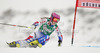 Marion Bertrand of France skiing in first run of women giant slalom race of Audi FIS Alpine skiing World cup 2012-2013 in Soelden, Austria. First women giant slalom race of Audi FIS Alpine skiing World cup was held on Rettenbach glacier above Soelden, Austria, on Saturday, 27th of October 2012.
