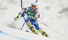 Ana Drev of Slovenia skiing in first run of women giant slalom race of Audi FIS Alpine skiing World cup 2012-2013 in Soelden, Austria. First women giant slalom race of Audi FIS Alpine skiing World cup was held on Rettenbach glacier above Soelden, Austria, on Saturday, 27th of October 2012.
