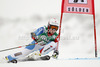 Corinne Suter of Switzerland skiing in first run of women giant slalom race of Audi FIS Alpine skiing World cup 2012-2013 in Soelden, Austria. First women giant slalom race of Audi FIS Alpine skiing World cup was held on Rettenbach glacier above Soelden, Austria, on Saturday, 27th of October 2012.
