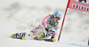 Barbara Wirth of Germany skiing in first run of women giant slalom race of Audi FIS Alpine skiing World cup 2012-2013 in Soelden, Austria. First women giant slalom race of Audi FIS Alpine skiing World cup was held on Rettenbach glacier above Soelden, Austria, on Saturday, 27th of October 2012.
