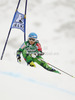 Merle Soppela of Finland skiing in first run of women giant slalom race of Audi FIS Alpine skiing World cup 2012-2013 in Soelden, Austria. First women giant slalom race of Audi FIS Alpine skiing World cup was held on Rettenbach glacier above Soelden, Austria, on Saturday, 27th of October 2012.
