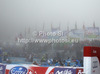 Fog in finish area of second run of women giant slalom race of Audi FIS Alpine skiing World cup 2012-2013 in Soelden, Austria. First women giant slalom race of Audi FIS Alpine skiing World cup was held on Rettenbach glacier above Soelden, Austria, on Saturday, 27th of October 2012.

