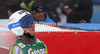 Lotte Smiseth Sejersted of Norway reacts in finish of second run of women giant slalom race of Audi FIS Alpine skiing World cup 2012-2013 in Soelden, Austria. First women giant slalom race of Audi FIS Alpine skiing World cup was held on Rettenbach glacier above Soelden, Austria, on Saturday, 27th of October 2012.
