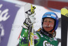 Tanja Poutiainen of Finland reacts in finish of second run of women giant slalom race of Audi FIS Alpine skiing World cup 2012-2013 in Soelden, Austria. First women giant slalom race of Audi FIS Alpine skiing World cup was held on Rettenbach glacier above Soelden, Austria, on Saturday, 27th of October 2012.
