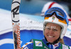 Jessica Lindell-Vikarby of Sweden reacts in finish of second run of women giant slalom race of Audi FIS Alpine skiing World cup 2012-2013 in Soelden, Austria. First women giant slalom race of Audi FIS Alpine skiing World cup was held on Rettenbach glacier above Soelden, Austria, on Saturday, 27th of October 2012.
