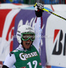 Third placed Stefanie Koehle of Austria reacts in finish of second run of women giant slalom race of Audi FIS Alpine skiing World cup 2012-2013 in Soelden, Austria. First women giant slalom race of Audi FIS Alpine skiing World cup was held on Rettenbach glacier above Soelden, Austria, on Saturday, 27th of October 2012.
