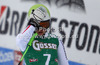 Fifth placed Anna Fenninger of Austria reacts in finish of second run of women giant slalom race of Audi FIS Alpine skiing World cup 2012-2013 in Soelden, Austria. First women giant slalom race of Audi FIS Alpine skiing World cup was held on Rettenbach glacier above Soelden, Austria, on Saturday, 27th of October 2012.
